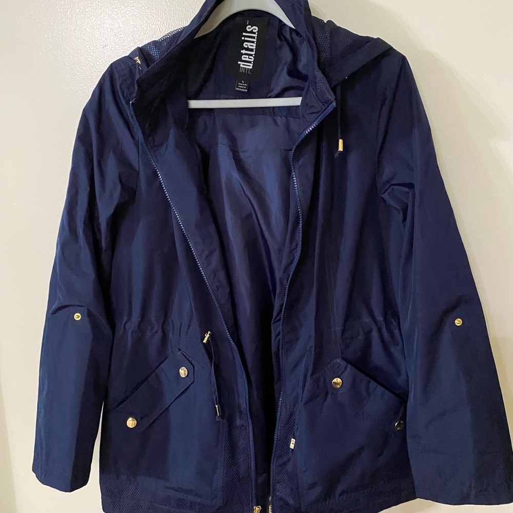 Blue fall coat